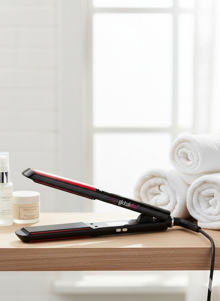 جلوبال ستار مكواة شعر جلوبالستار FL-1001 بدرجة حرارة 480°F – تسخين سريع وآمن لجميع أنواع الشعر - Image 5