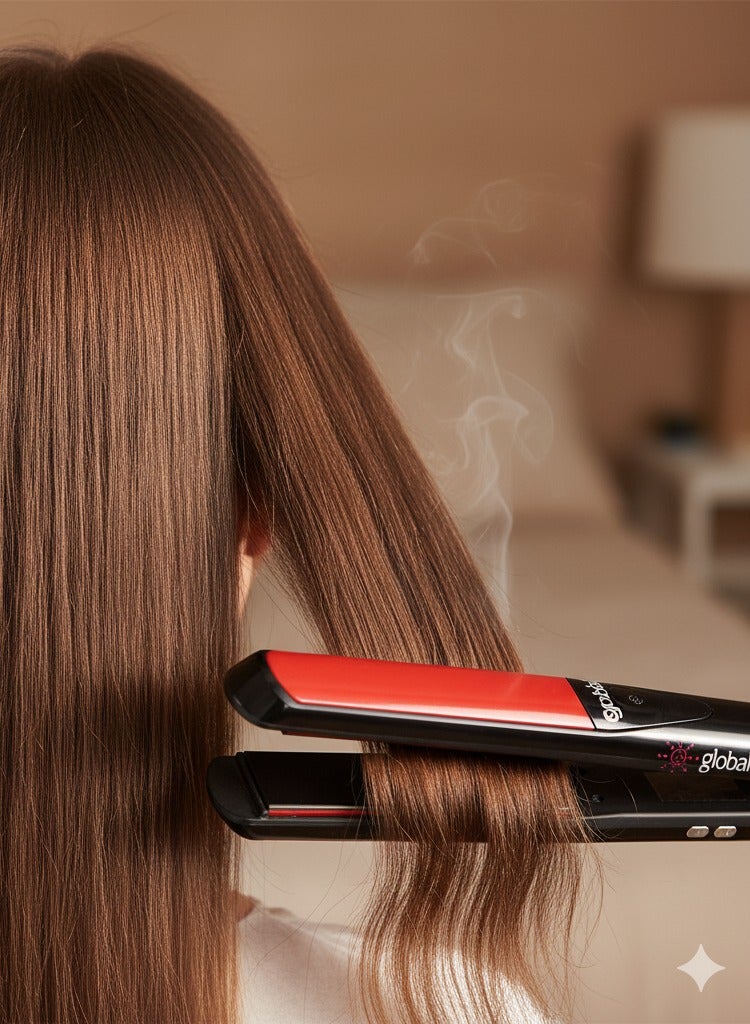 جلوبال ستار مكواة شعر جلوبالستار FL-1001 بدرجة حرارة 480°F – تسخين سريع وآمن لجميع أنواع الشعر - Image 3