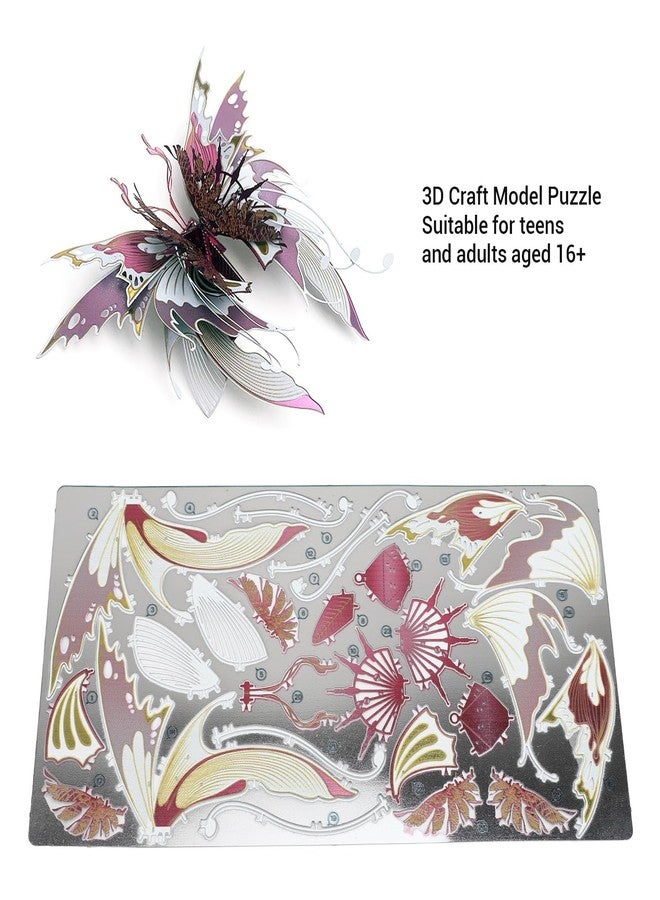 Yoidesu 3D Metal Puzzle for Teens and Adults, DIY Butterfly Model Metal Craft Building Kit, Stainless Steel Assembly Toy, Flying Animal Puzzles Toys, Birthday New Year Gifts - Image 5