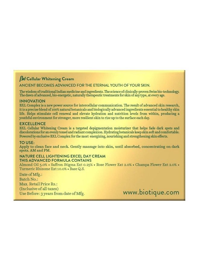 Biotique Bxl Cellular Coconut Whitening Cream, 50g - Image 3