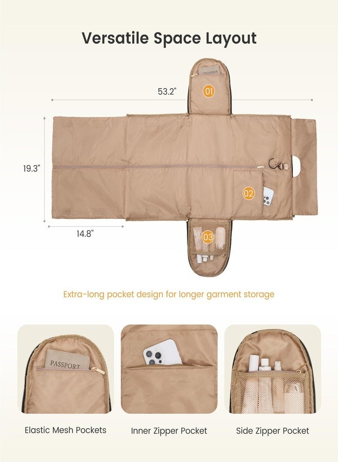 لوف فوك حقائب ملابس لوففوك للسفر، حقيبة ملابس متعددة الاستخدامات للنساء مع جيب للأحذية، حقيبة سفر محمولة مع حقيبة أدوات تجميل، حقيبة سفر معلقة 2 في 1، حقائب سفر مقاومة للماء لرحلات العمل - Image 4