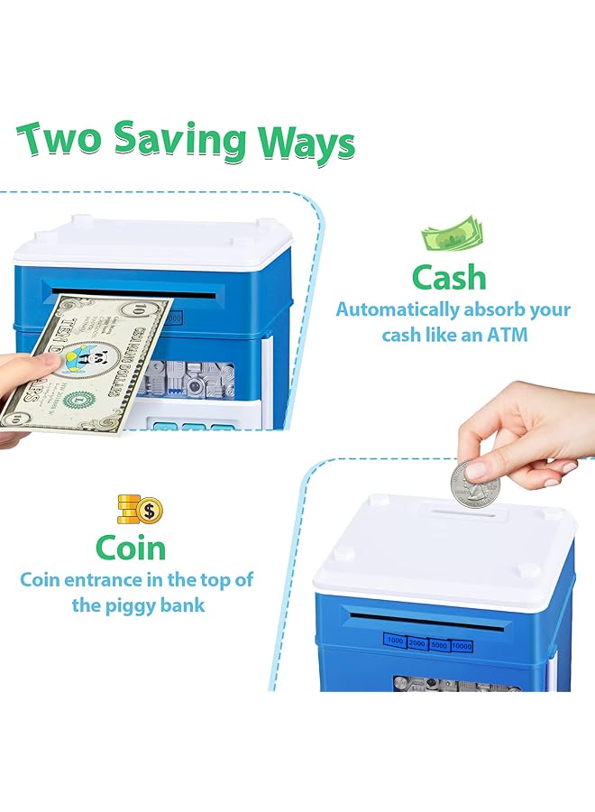 إيروريكس حصالة نقود للأولاد، ألعاب للأطفال بعمر 6 و8 و10 سنوات، هدايا للأولاد بعمر 4 و5 و6 و7 و8 و9 و10 و12 سنة، ماكينة صرف آلي، صندوق توفير نقود للأطفال، هدايا عيد ميلاد للأولاد - Image 4