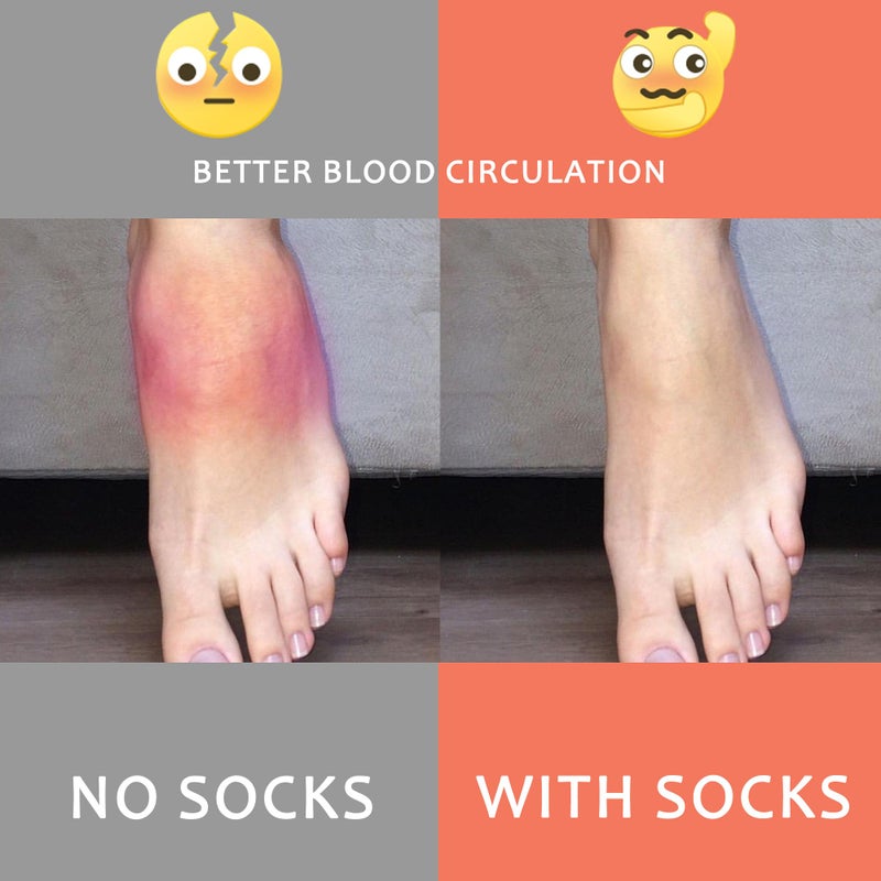 fenglaoda Compression Socks for Women Men Support Circulation 6 Pairs Socks For Nurse, Travel, Flight - Image 3
