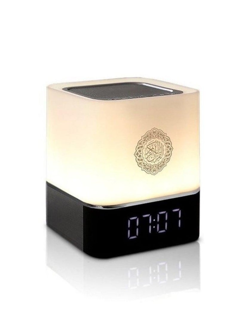Equantu Touch Lamp Quran Speaker with Bluetooth, Remote and App Control, Digital Clock, 7 Color Light Modes, Quran Recitation, Tafseer, and Multi Languages Translation Special Gift for Eid Mubarak and Hajj  - Image 4