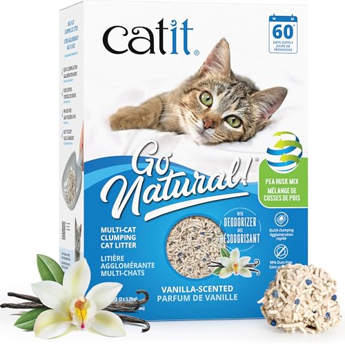 Catit كاتيت جو ناتشورال بلانت بيسد كات لتر مستدام وصديق للبيئة 99 خالي من الغبار منخفض التتبع عالي الامتصاص تحكم في الروائح سهل التجميع - Image 1