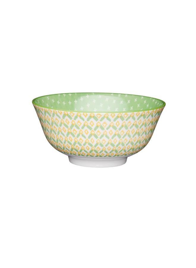 KitchenCraft Geometric Design Food Safe Ceramic Bowl Multicolor 15.7cm KCBOWL11 - Image 2