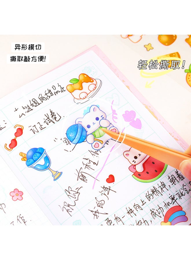 HELPS Cartoon Cat Stickers For Kidsren Creative Pet Transparent Stickers For Kidsren Diy Waterproof Handbook Thermos Cup Decorative Stickers - Image 2