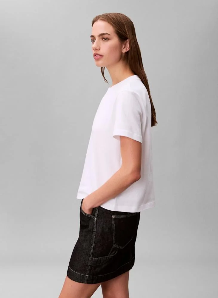 CALVIN KLEIN  Logo Crew Neck T-Shirt for Women | Best Price UAE