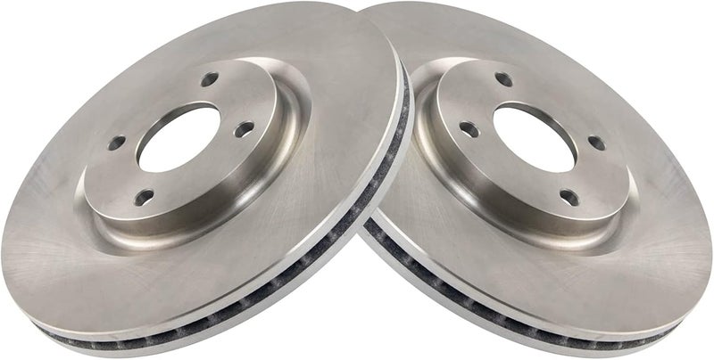 TRQ Front Brake Rotor Set Vented Compatible with 2018-2022 Ford EcoSport - Image 3