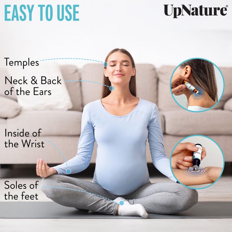 UpNature Peppermint Essential Oil Roll On - Natural Nausea Morning Sickness Relief for Pregnant Women - Pregnancy Must Haves Rollerball Roller - Image 4