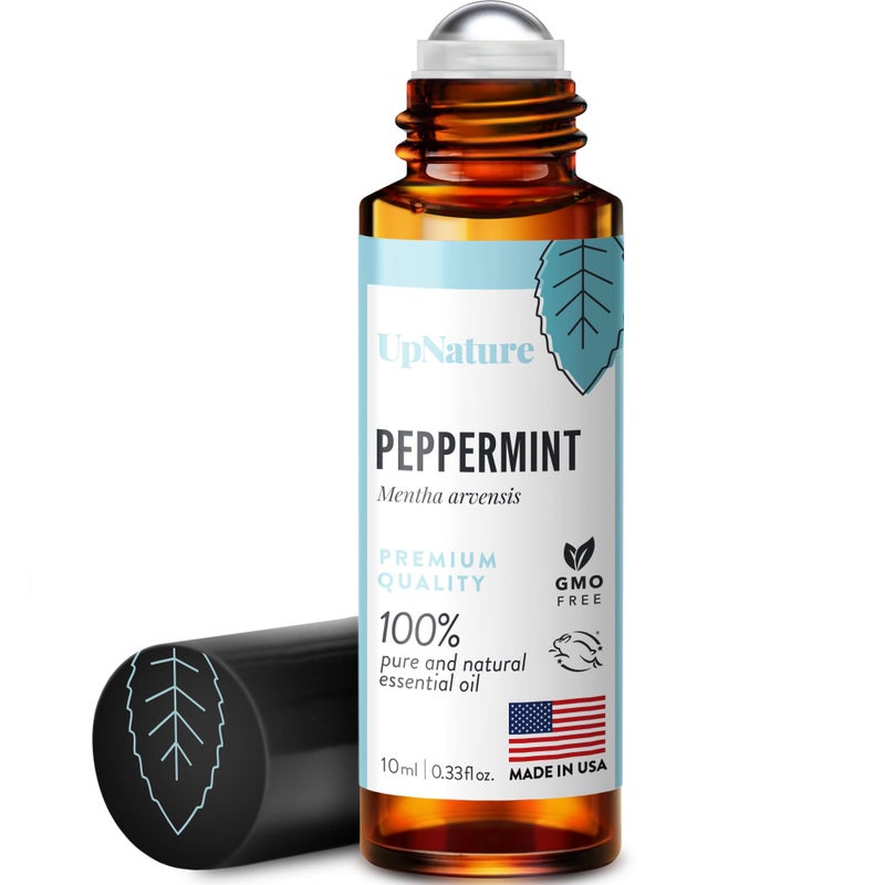 UpNature Peppermint Essential Oil Roll On - Natural Nausea Morning Sickness Relief for Pregnant Women - Pregnancy Must Haves Rollerball Roller - Image 1