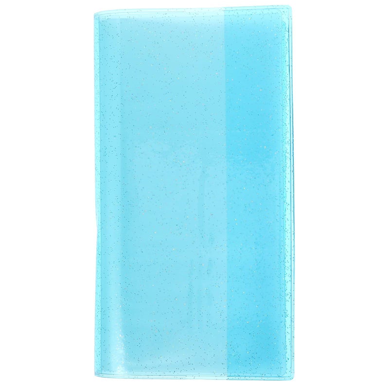 Blue Glitter Jelly Business Card Album 84 Slots Large Capacity Card Holder Ticket Storage Memory Organizer - Image 2