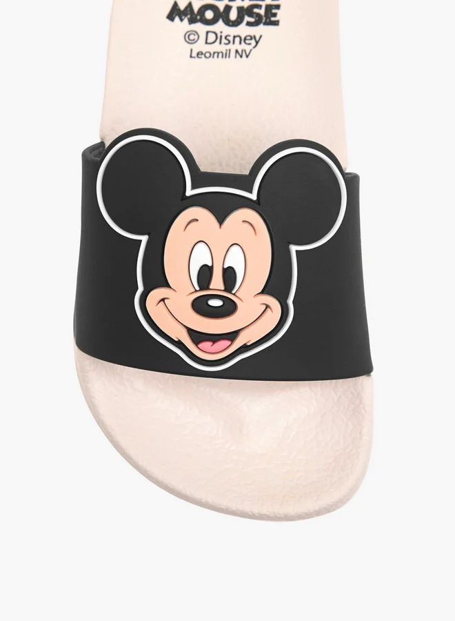 Disney Boys Mickey Mouse Embossed Slip-On Slides