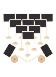 KASTWAVE Chalkboard Labels Mini Chalkboards Signs, KASTWAVE 10 Pack Small Chalkboards Blackboard with Easel Stand for Weddings, Birthday Parties, Message Board Signs and Event Decorations  - Image 2