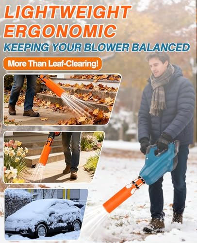 Bumilily Leaf Blower Air Booster, Universal Blower Air Booster Attachment, High-Speed Cyclone 2X Leaf Blower Extension,Fits 2-4 Inch Nozzle, Lawn and Yard Cleanup Artifact (1PCS) - Image 2