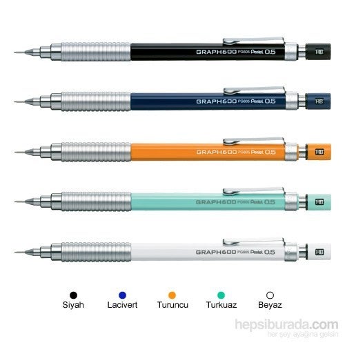 PG605-A 0.5 mm Black GraphGear 600 Versatil For Technical Drawing and Writing