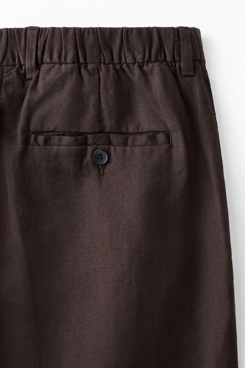 H&M  Loose Fit Linen-blend trousers for Men | Best Price UAE
