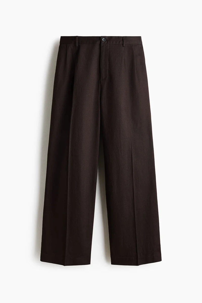 H&M Loose Fit Linen-blend trousers