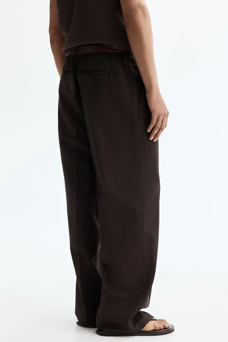 H&M Loose Fit Linen-blend trousers