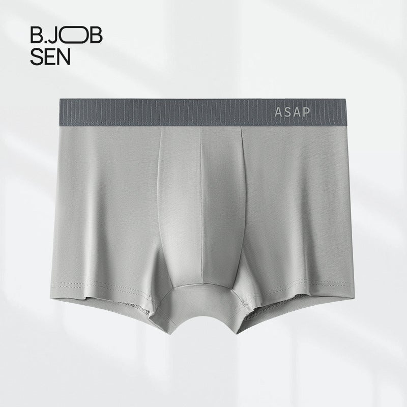 100-Pack Mens Cotton Underwear with Silk Fog Apricot - Image 3