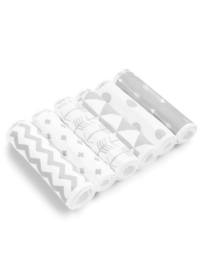 BaeBae Goods BaeBae Goods Burp Cloths for Baby Boy & Girl - Ultra Absorbent Burping Rags - Anti Shrink Unisex Burpy Clothes - Super Soft Jersey Cotton, Large 21"x10" - Thick for Newborn Cloth Diapers - 6 Pack - Image 4