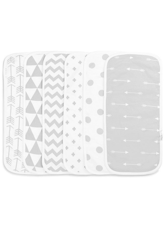 BaeBae Goods BaeBae Goods Burp Cloths for Baby Boy & Girl - Ultra Absorbent Burping Rags - Anti Shrink Unisex Burpy Clothes - Super Soft Jersey Cotton, Large 21"x10" - Thick for Newborn Cloth Diapers - 6 Pack - Image 2