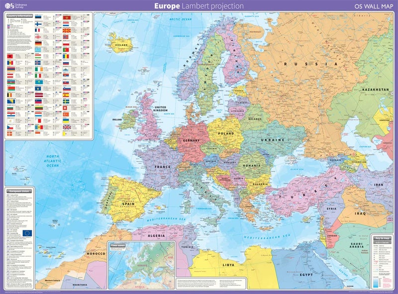 Europe: Lambert projection - Image 1