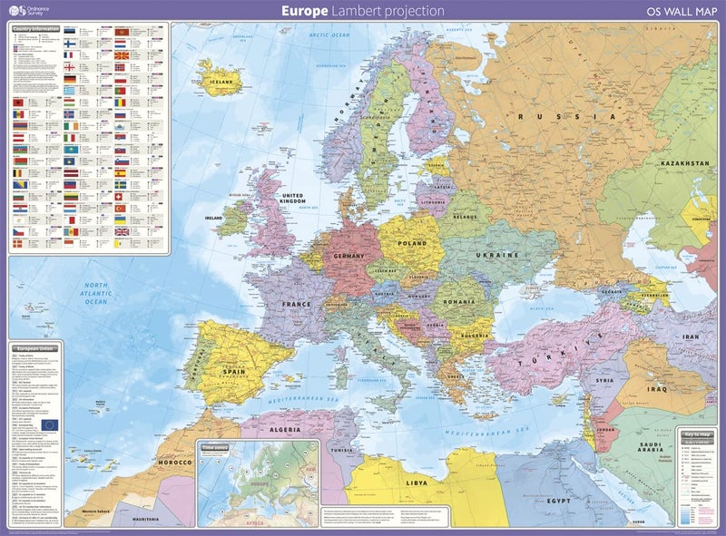 Europe: Lambert projection - Image 2