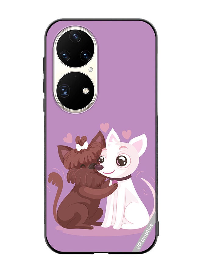 VR CREATIVE Protective Case Cover For Huawei P50 Pro Love Bear Design Multicolour - Image 1