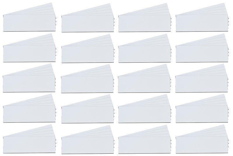 MV Magna Visual Magna Visual 1" x 3" White Pre-Cut Write On Wipe Off Magnetic Strips 100 Pack - Image 4