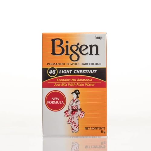 Bigen Powder Hair Color 46 Light Chestnut 021oz 3 Pack