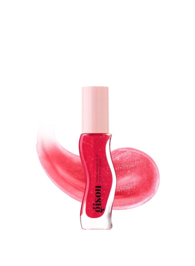 GISOU Honey Infused Lip Oil Cherry on the Cake-8 ml - Image 3