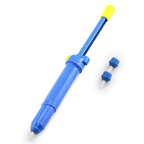 Tegg 1PC 13 Inches Soldering Iron Desoldering Pump Removal Device Vacuum Blue - Image 1