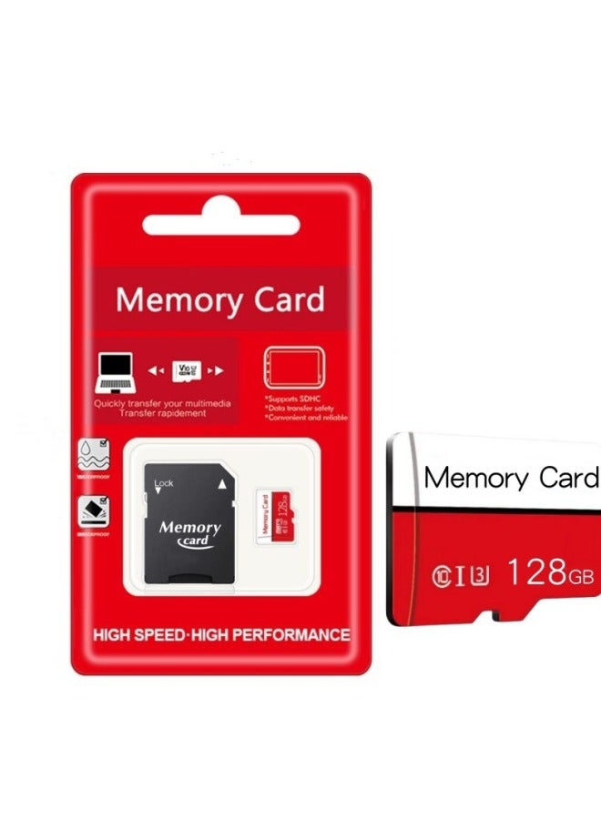 High-speed Expansion Mobile Phone Memory Card 16g 32g 64g Liter 512G 1TB Single Upgrade-Color:Double Blue Package In Double Card (with SD Card Sleeve)-Capacity:8GB-C10 High-speed Card - Image 2