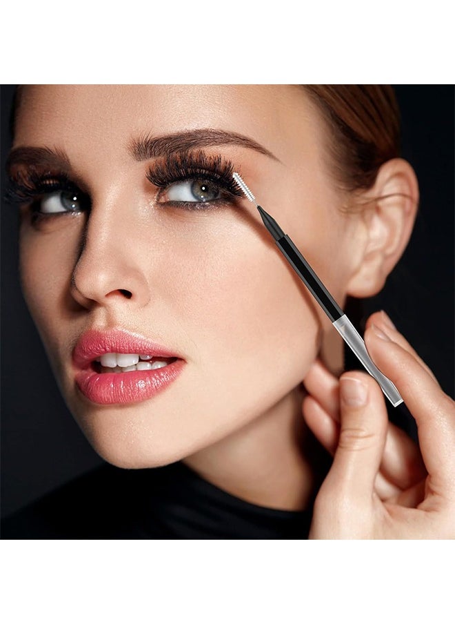 20Pcs Micro Eyebrow Brush with Cap, Brow Lamination Brush Spoolies for Eyebrow Eyelash Brow Brush Lash Filler, Eyebrow Lash Lift And Tint Tools for Brows and Lashes Comb Extensions