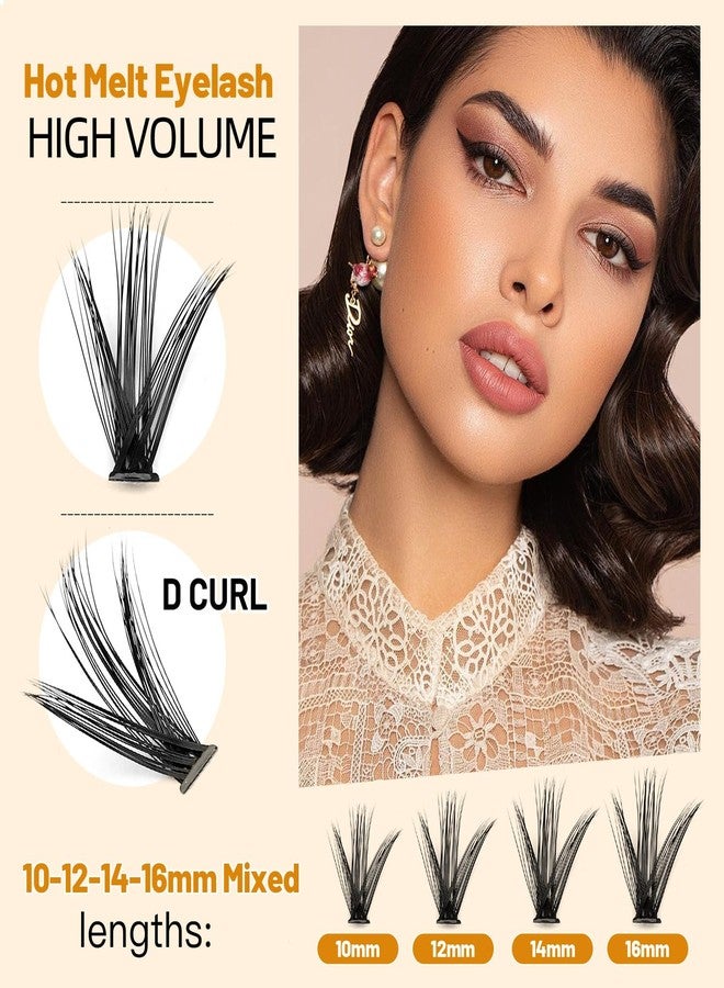 Vayator Eyelashes 10-12mm Mixed,12-14mm Mixed,14-16mm Mixed Mink Eyelashes Extension Natural Russian Volume Faux Eyelashes Individual Lashes Makeup Tools (50D-14-16mm Mixed) - Image 3