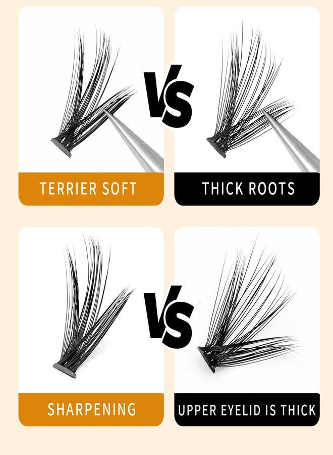 Vayator Eyelashes 10-12mm Mixed,12-14mm Mixed,14-16mm Mixed Mink Eyelashes Extension Natural Russian Volume Faux Eyelashes Individual Lashes Makeup Tools (50D-14-16mm Mixed) - Image 4