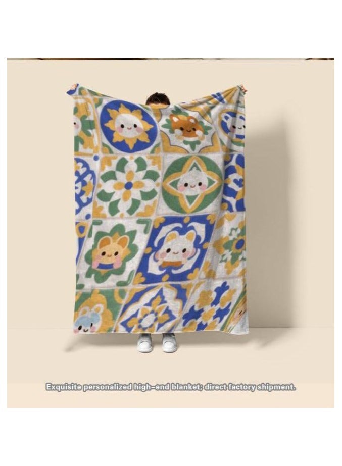 general Baby and children's cartoon flannel thin blanket (warm and comfortable, suitable for sleep, game use) 70cm*100cm - 545 - Image 3