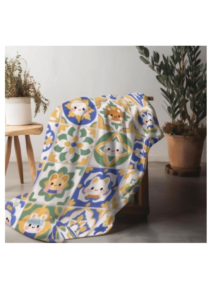 general Baby and children's cartoon flannel thin blanket (warm and comfortable, suitable for sleep, game use) 70cm*100cm - 545 - Image 5