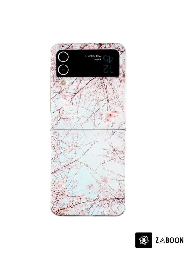 Zaboon Protective Case Cover For Samsung Galaxy Z Flip 3 5G Foldable Colored Drawing PC - Image 1