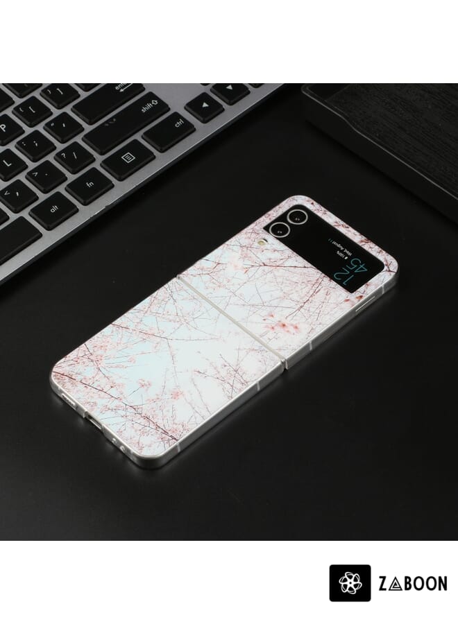 Zaboon Protective Case Cover For Samsung Galaxy Z Flip 3 5G Foldable Colored Drawing PC - Image 4