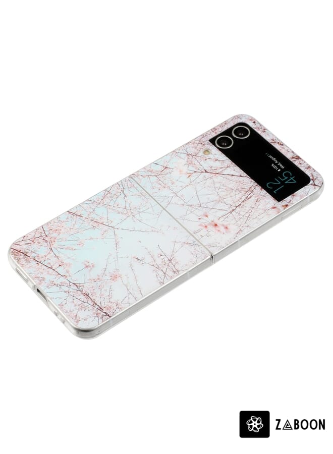 Zaboon Protective Case Cover For Samsung Galaxy Z Flip 3 5G Foldable Colored Drawing PC - Image 2