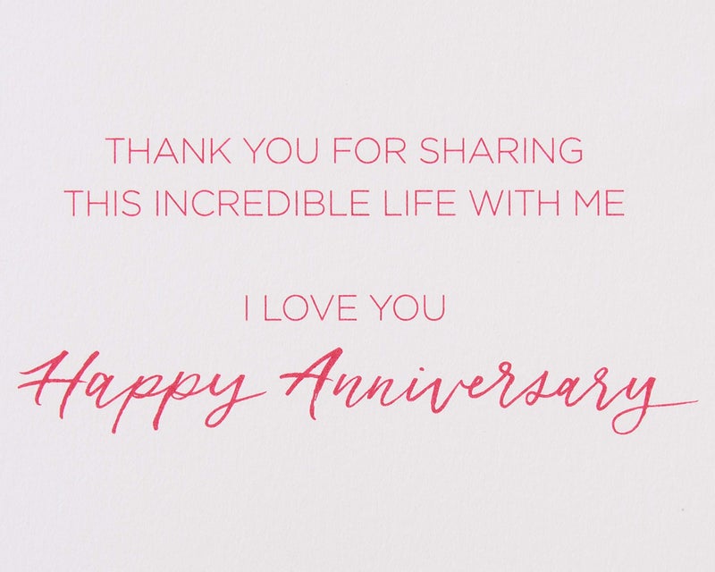 Papyrus Anniversary Card for Wife (This Incredible Life) - Image 3