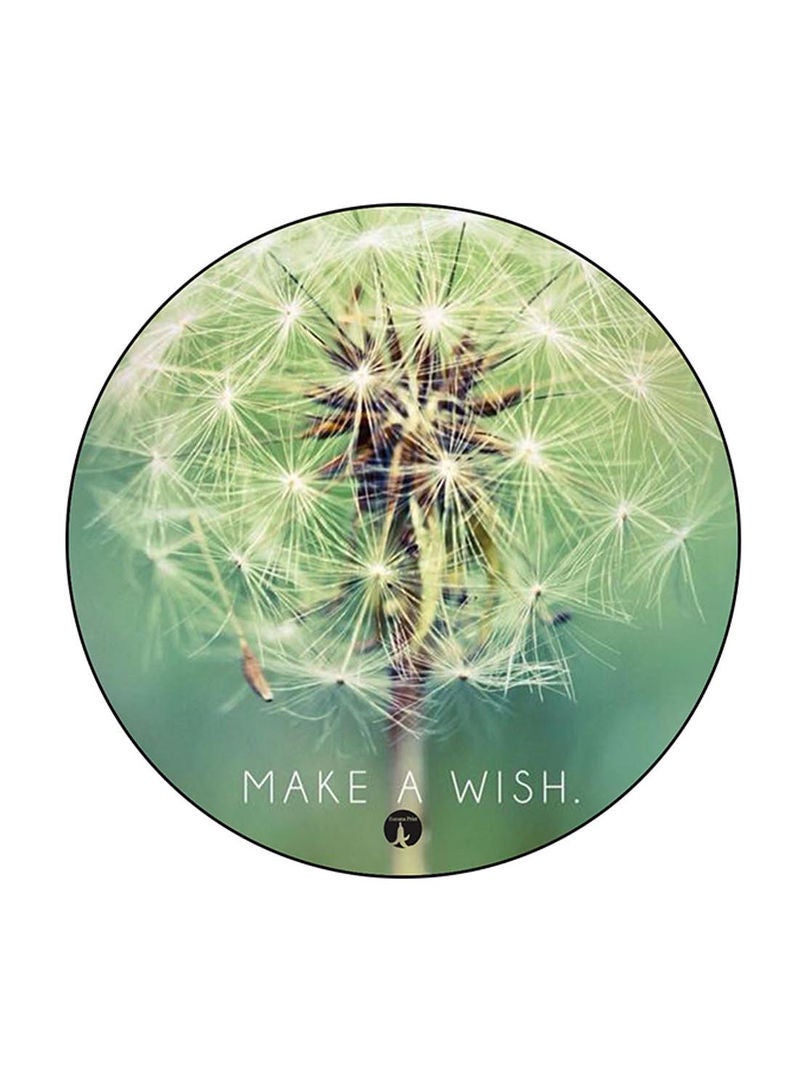 RKN Flower Printed Mouse Pad Round  Multicolour