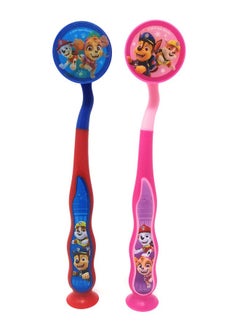 Firefly PAW Patrol Toothbrush for Kids 3+ yrs. Soft Suction Cup Pack of 2  - Image 3