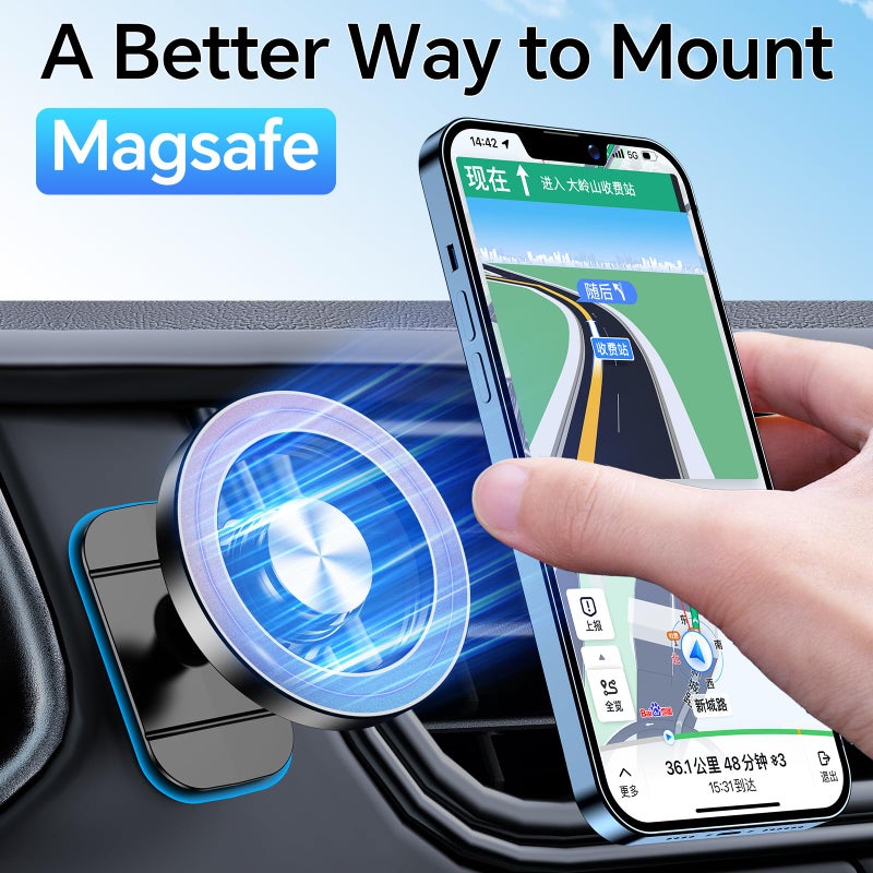 Kaistyle for Magsafe Car Mount Ventã€20 Strong Magnetsã€‘for iPhone Magnetic Car Mountã€360Â°ã€‘Cell Phone Mount for Carã€Hands Freeã€‘Air Vent Phone Holders for Your Car for iPhone 17 Pro Max 16 15 14 13 12 Air Plus - Image 3