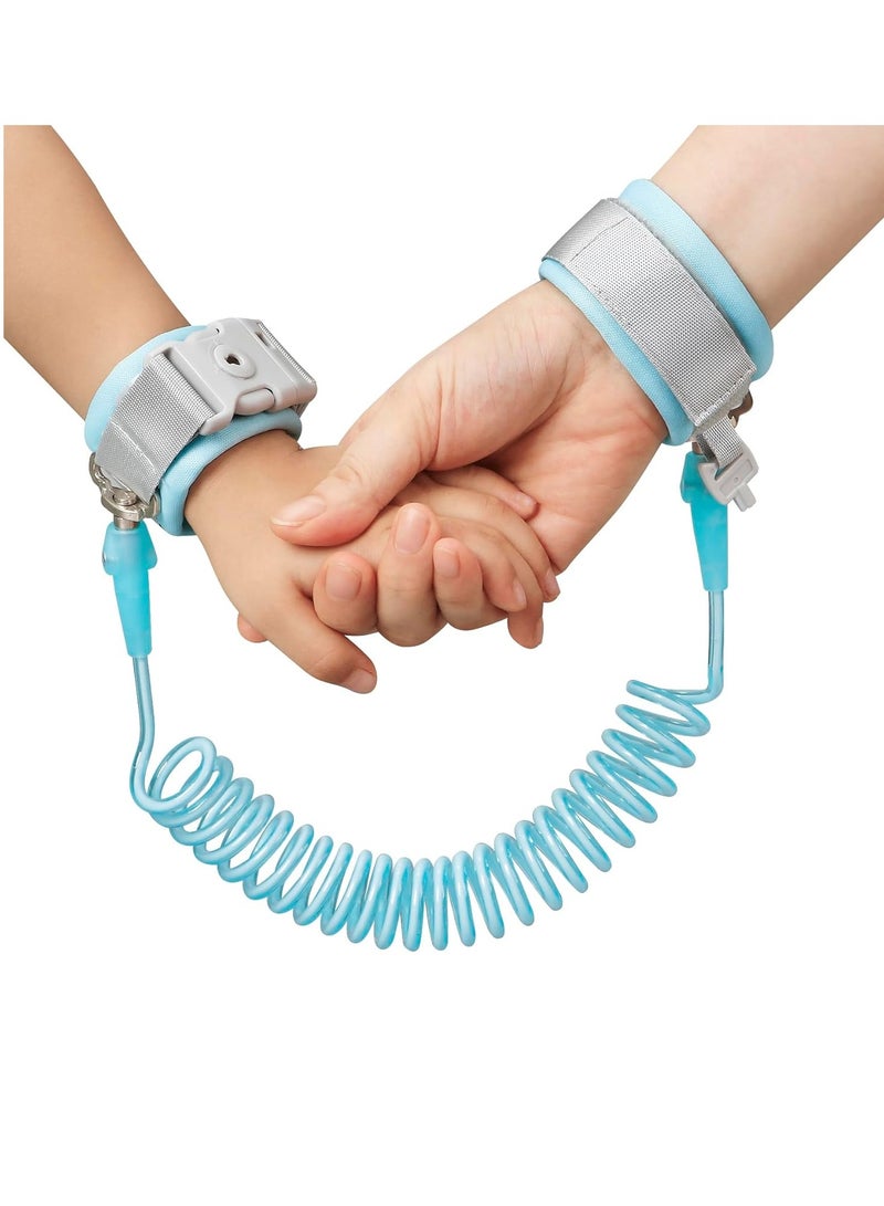 Anti Lost Wrist Link, Toddler Harness Walking Leash Safety Child Wristband Leashes for Babies Kids -Blue - Image 1
