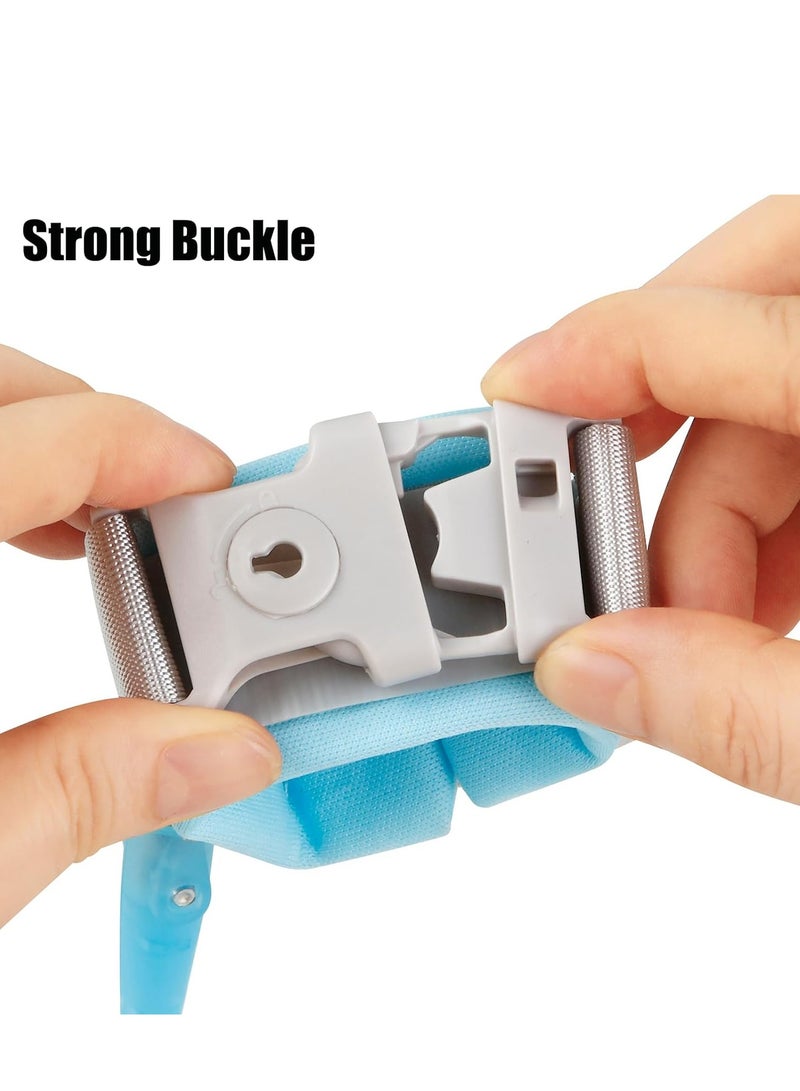 Anti Lost Wrist Link, Toddler Harness Walking Leash Safety Child Wristband Leashes for Babies Kids -Blue - Image 5