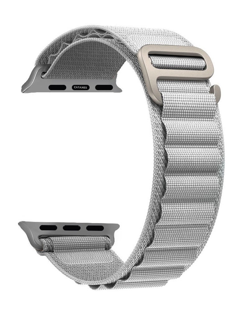 CATANES - 4 Packs For Apple iWatch Bands Nylon Alpine and Trail Bands Compatible With Apple iWatch For Men Women Replacement Strap 49mm 45mm 44mm 42mm For iWatch Series Ultra/8/7/6/5/4/3/2/1/SE Multicolour - Image 1