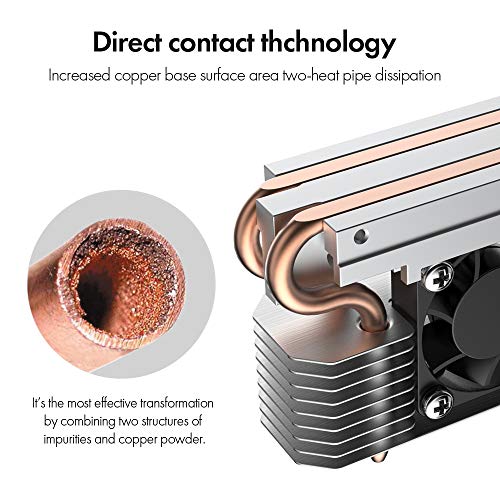 ineo M.2 2280 PCIe 5 SSD Rocket Heatsink Built-in Cooling Fan [M3] - Image 3